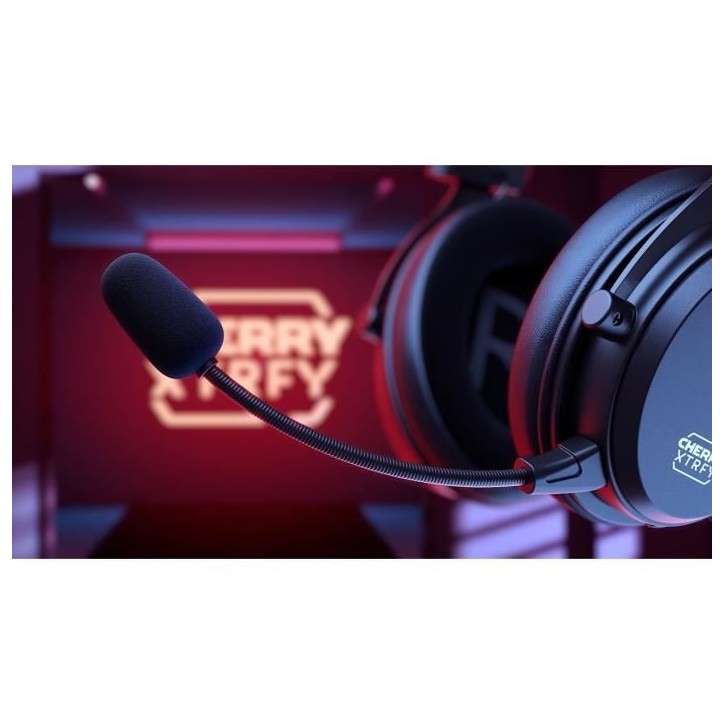Casque de gaming sans fil Pro - CHERRY XTRFY H3W - Autonomie 100h - Bluetooth 5.1 - Noir Casque de gaming sans fil Pro - CHERRY XTRFY H3W - Autonomie 100h - Bluetooth 5.1 - Noir