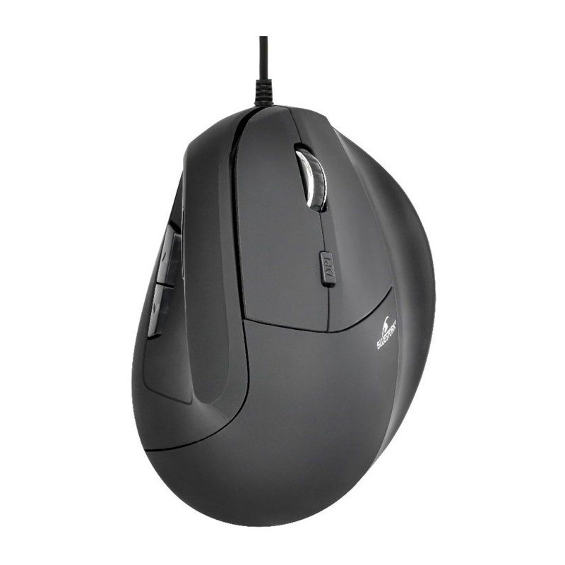 Souris ergonomique verticale - Filaire - BLUESTORK - 7200 DPI - Noire