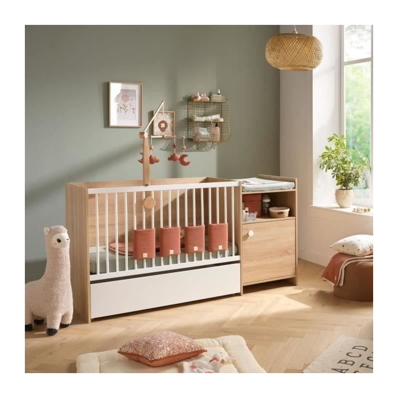 Lit bébé combiné - 120x60cm - Evolutif en 90x190cm - Babyprice Up - Lit bébé combiné - 120x60cm - Evolutif en 90x190cm - Babyprice Up -