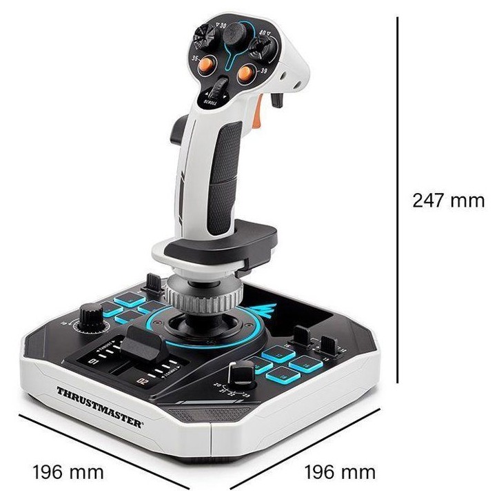Joystick spatial - THRUSTMASTER - Sol-R 2 HOSAS Space Sim Duo - Ambidextre - 88 boutons - Technologie H.E.A.R.T. 16 bits Joystick spatial - THRUSTMASTER - Sol-R 2 HOSAS Space Sim Duo - Ambidextre - 88 boutons - Technologie H.E.A.R.T. 16 bits