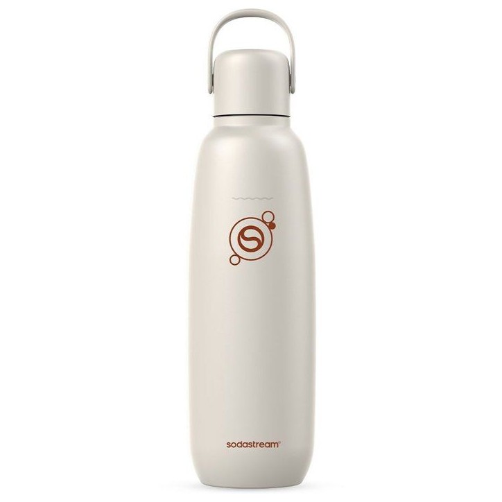 Bouteille isotherme SODASTREAM - Fizz&Go Cool - 0,9 L - Pour Machine a eau pétillante et Soda - Garde froid 12h - Sable Bouteille isotherme SODASTREAM - Fizz&Go Cool - 0,9 L - Pour Machine a eau pétillante et Soda - Garde froid 12h - Sable