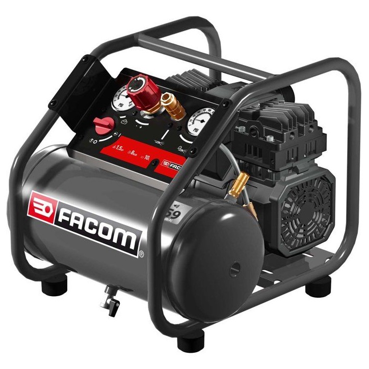 Compresseur - Horizontal - Facom - Silencieux - 6 L - 1,6 HP - Silencieux Compresseur - Horizontal - Facom - Silencieux - 6 L - 1,6 HP - Silencieux