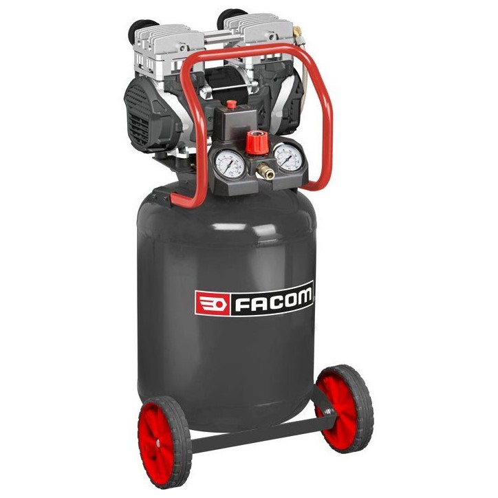 Compresseur - Vertical - Facom - Débruité Silent - 50 L - 2,5 HP - Silencieux