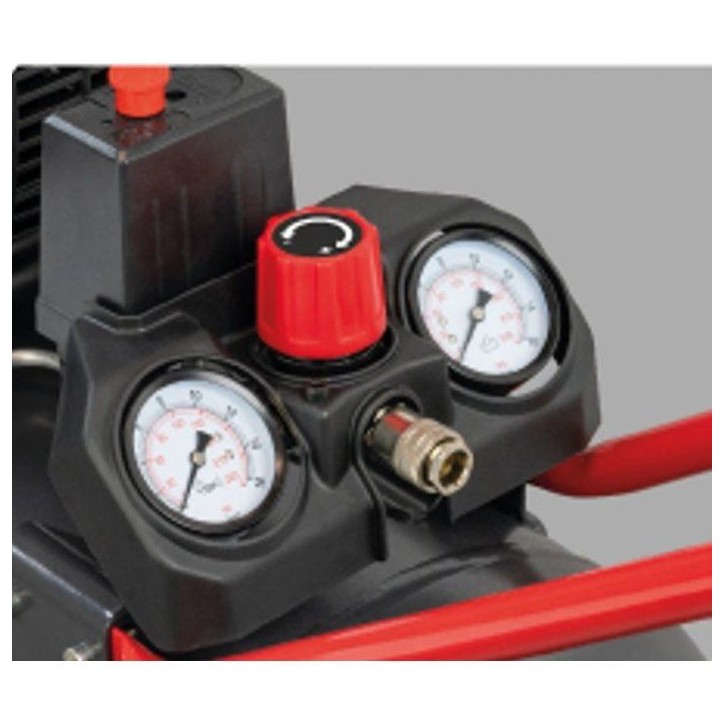 Compresseur - Horizontal - Facom - Débruité moteur induction - 24 L - 2,5 HP - 10 bars - Silencieux