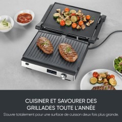 Gril multifonction 3-en-1 - SEVERIN - KG 2380 - 2000 W - 3 jeux de pla