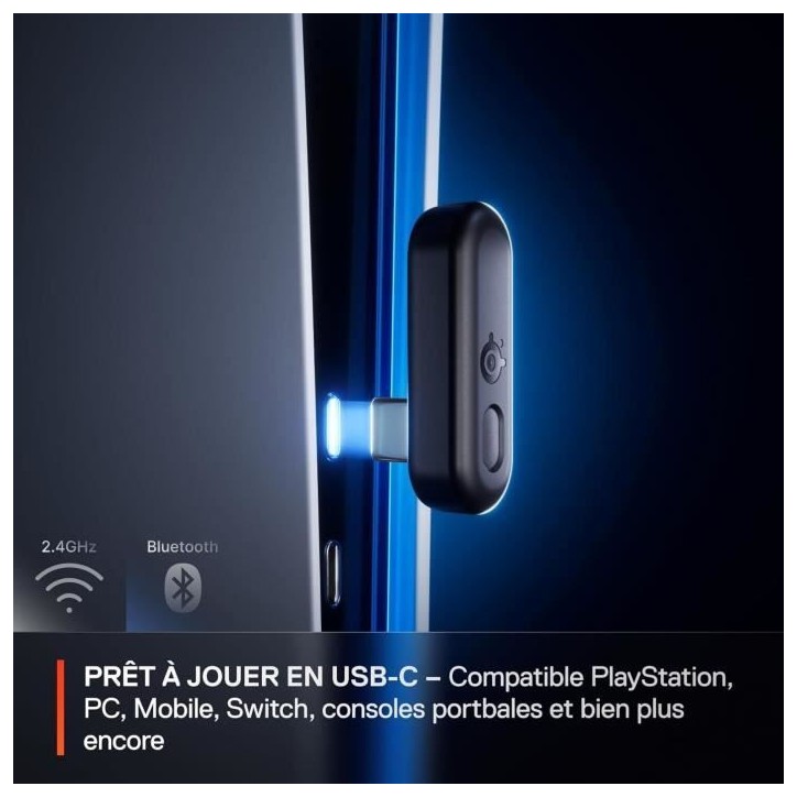 Casque gaming sans fil - STEELSERIES - Arctis Nova 3PW - Autonomie 40h - Bluetooth - USB-C Plug & Play Casque gaming sans fil - STEELSERIES - Arctis Nova 3PW - Autonomie 40h - Bluetooth - USB-C Plug & Play