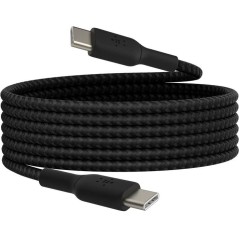 Câble tressé - BELKIN - USB-C vers USB-C - 2 m - Blanc