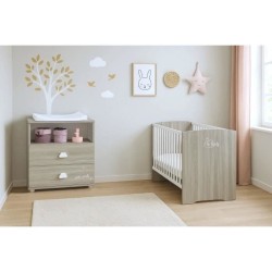 Chambre bébé complete - Lit 120x60 et commode a langer - BABY PRICE