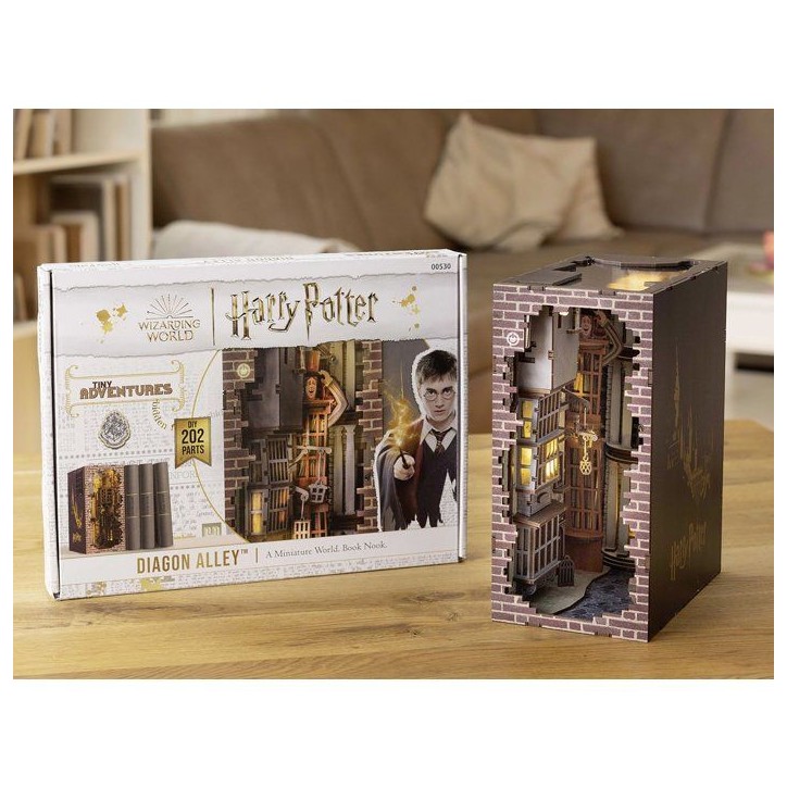 Book Nook - Kit DIY a construire Maquette 3D Serre Livre - REVELL - Tiny Adventures - Harry Potter - Chemin de traverse - LED