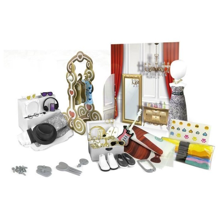 Kit de création de mode - EDUCA - Gala Night - 200 tenues - 1 poupée - Pour enfants a partir de 6 ans Kit de création de mode - EDUCA - Gala Night - 200 tenues - 1 poupée - Pour enfants a partir de 6 ans