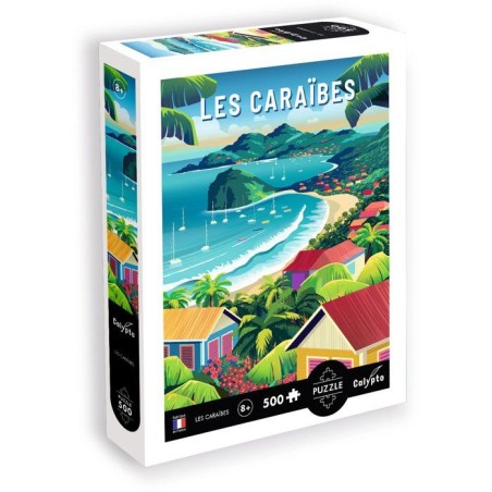 Puzzle - SENTOSPHERE - Calypto - 500 pieces - Les Caraibes - Toucher s