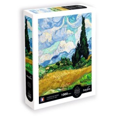 Puzzle - SENTOSPHERE - Calypto - 1000 pieces -Champ de blé avec cypre