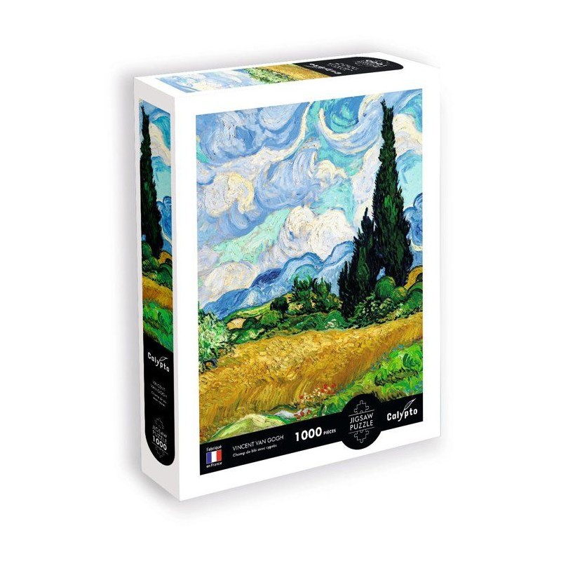 Puzzle - SENTOSPHERE - Calypto - 1000 pieces -Champ de blé avec cypre