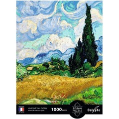Puzzle - SENTOSPHERE - Calypto - 1000 pieces -Champ de blé avec cypre