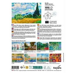 Puzzle - SENTOSPHERE - Calypto - 1000 pieces -Champ de blé avec cypre