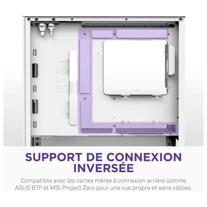 Boitier moyen-tour micro-ATX - NZXT - CC-H31FW-01 - H3 Flow - Blanc - Airflow remarquable - Support GPU grand format Boitier moyen-tour micro-ATX - NZXT - CC-H31FW-01 - H3 Flow - Blanc - Airflow remarquable - Support GPU grand format