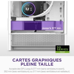 Boitier moyen-tour micro-ATX - NZXT - CC-H31FW-01 - H3 Flow - Blanc -