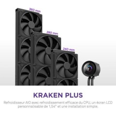 Watercooling - NZXT - RL-KN360-B2 - Kraken Plus 360 - Écran LCD 1.54