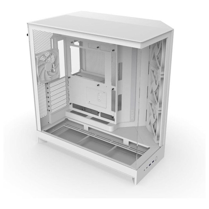 Boitier moyen-tour - NZXT - CM-H92FW-01 - H9 Flow - Double chambre - Panneaux mesh - Verre trempé Boitier moyen-tour - NZXT - CM-H92FW-01 - H9 Flow - Double chambre - Panneaux mesh - Verre trempé