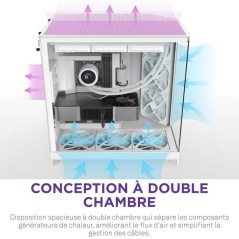Boitier moyen-tour - NZXT - CM-H92FW-01 - H9 Flow - Double chambre - P