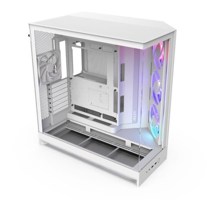 Boitier moyen-tour - NZXT - CM-H92FW-R1 - H9 Flow RGB - Ventilateurs RGB inclus - Blanc Boitier moyen-tour - NZXT - CM-H92FW-R1 - H9 Flow RGB - Ventilateurs RGB inclus - Blanc