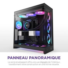 Boitier moyen-tour - NZXT - CM-H92FB-R1 - H9 Flow RGB - Double chambre - Ventilateurs RGB inclus - Noir