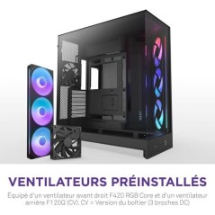 Boitier moyen-tour - NZXT - CM-H92FB-R1 - H9 Flow RGB - Double chambre