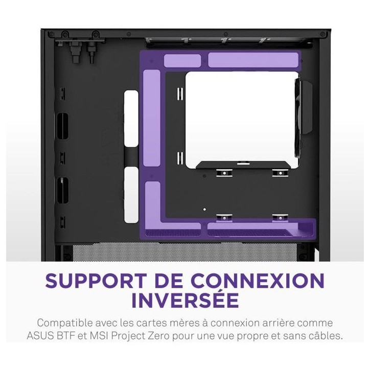 Boitier moyen-tour micro-ATX - NZXT - CC-H31FB-01 - H3 Flow - Airflow remarquable - Noir - GPU grand format Boitier moyen-tour micro-ATX - NZXT - CC-H31FB-01 - H3 Flow - Airflow remarquable - Noir - GPU grand format