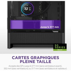 Boitier moyen-tour micro-ATX - NZXT - CC-H31FB-01 - H3 Flow - Airflow