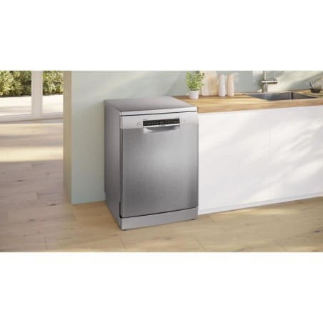 Lave-vaisselle pose-libre BOSCH SMS4ECI26E SER4 - 13 couverts - Induction - L60cm - 44 dB - tiroir a couverts - Acier brossé
