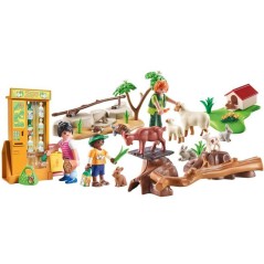 PLAYMOBIL 72007 Découverte des animaux a la ferme, My Life Le Zoo, 63