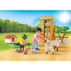 PLAYMOBIL 72007 Découverte des animaux a la ferme, My Life Le Zoo, 63