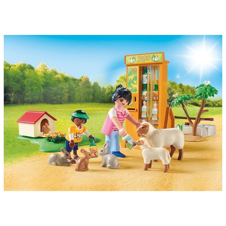 PLAYMOBIL 72007 Découverte des animaux a la ferme, My Life Le Zoo, 63 pieces, Des 4 ans