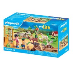 PLAYMOBIL 72007 Découverte des animaux a la ferme, My Life Le Zoo, 63