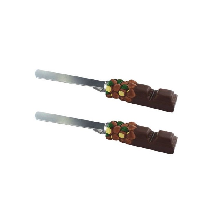 Ensemble de 2 Spatules - FACKELMANN - Pour pâte a tartiner - 19 cm Ensemble de 2 Spatules - FACKELMANN - Pour pâte a tartiner - 19 cm