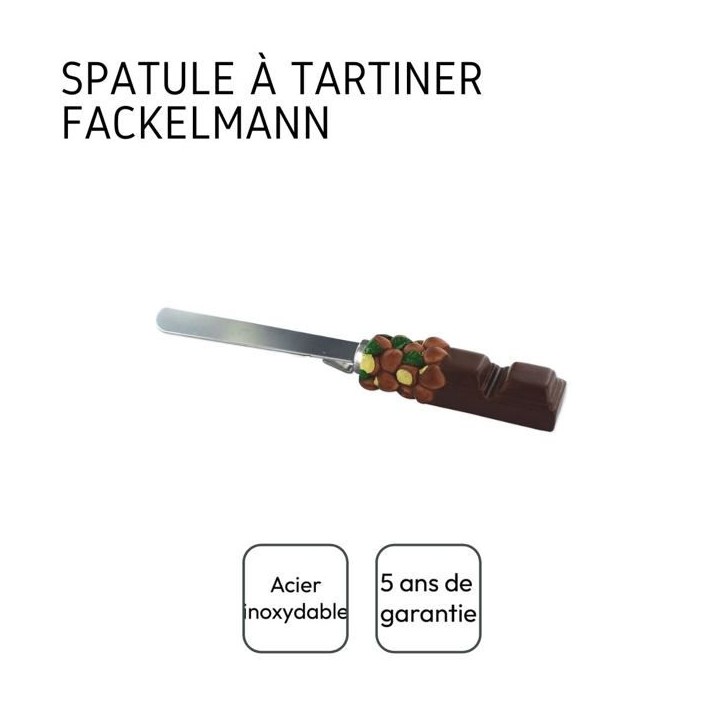 Ensemble de 2 Spatules - FACKELMANN - Pour pâte a tartiner - 19 cm Ensemble de 2 Spatules - FACKELMANN - Pour pâte a tartiner - 19 cm