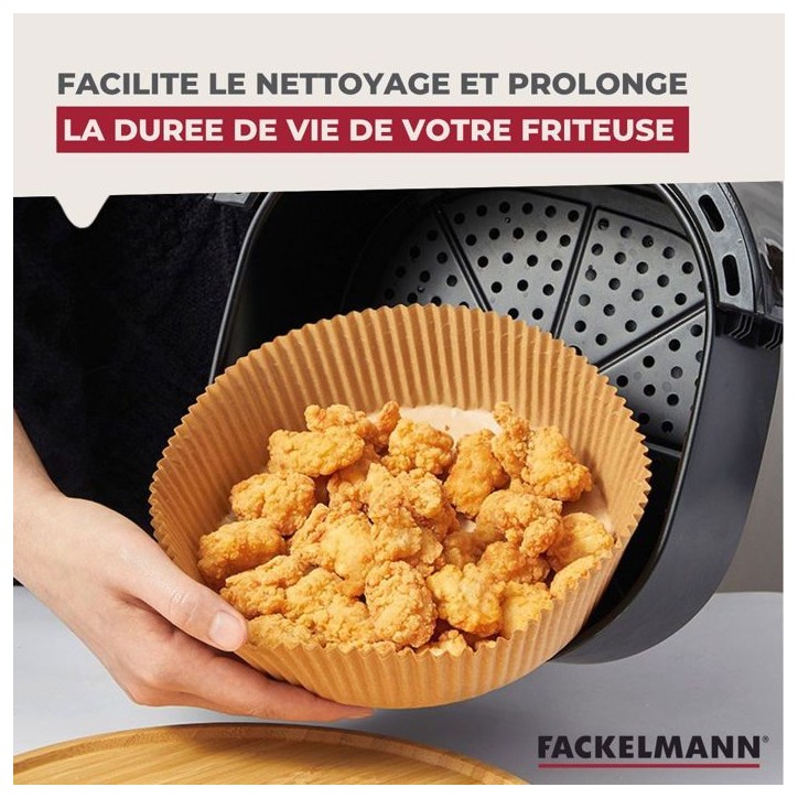 Ensemble de 200 Moules en papier pour air fryer carrés- FACKELMANN - Divers - 20 cm Ensemble de 200 Moules en papier pour air fryer carrés- FACKELMANN - Divers - 20 cm