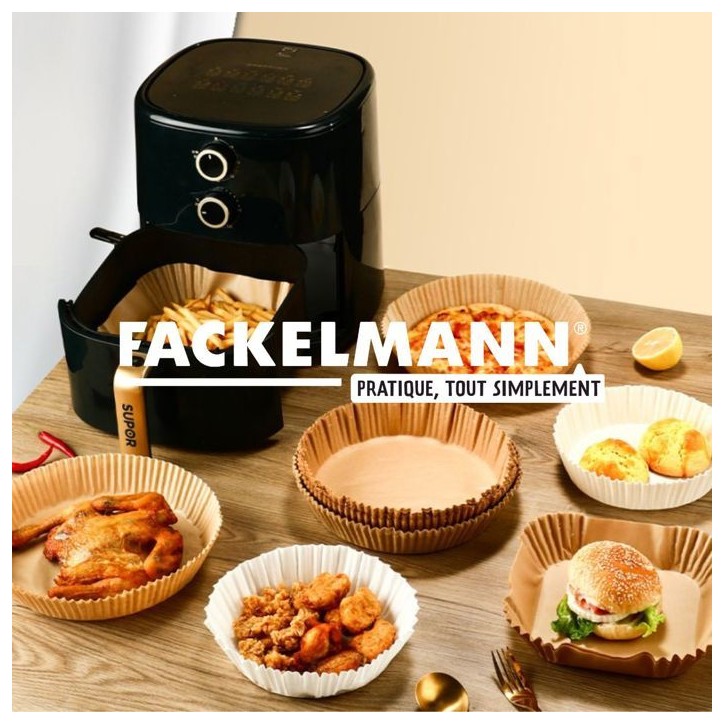 Ensemble de 200 Moules en papier pour air fryer carrés- FACKELMANN - Divers - 20 cm Ensemble de 200 Moules en papier pour air fryer carrés- FACKELMANN - Divers - 20 cm