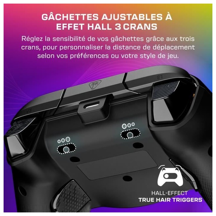 Manette de jeu RGB filaire - TURTLE BEACH - TBC-2002-05 - Afterglow™ Wave - Noir - Xbox/PC Manette de jeu RGB filaire - TURTLE BEACH - TBC-2002-05 - Afterglow™ Wave - Noir - Xbox/PC