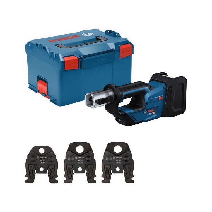 Sertisseuse - BOSCH PROFESSIONAL - GPT 18V-19 + Kit RFz12/16/20 - Sans batterie ni chargeur - Tete 360° - L-Boxx 238 Sertisseuse - BOSCH PROFESSIONAL - GPT 18V-19 + Kit RFz12/16/20 - Sans batterie ni chargeur - Tete 360° - L-Boxx 238