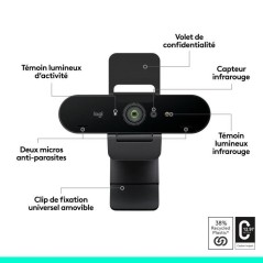Webcam - Brio 4K - Logitech - Ultra HD