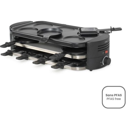 Appareil a raclette, pizzas et crepes 8 personnes - Livoo - DOC337 -