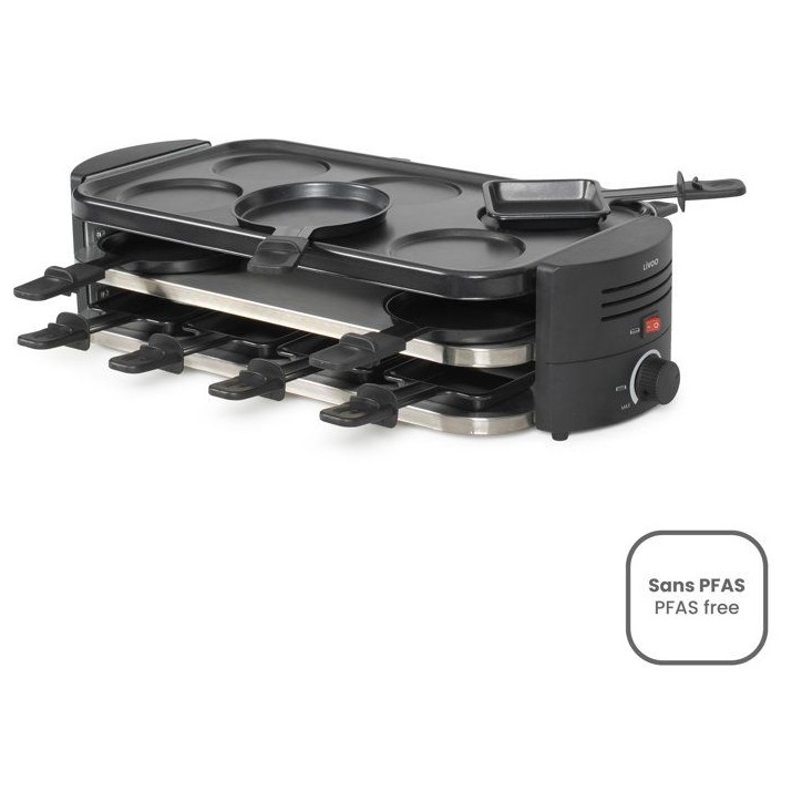 Appareil a raclette, pizzas et crepes 8 personnes - Livoo - DOC337 - Appareil a raclette, pizzas et crepes 8 personnes - Livoo - DOC337 -