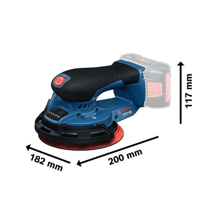 Ponceuse excentrique - Bosch - GEX 18V-150-3 - 18V - Sans fil - Ergonomique Ponceuse excentrique - Bosch - GEX 18V-150-3 - 18V - Sans fil - Ergonomique