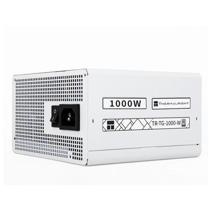 THERMALRIGHT - TG1000 - Alimentation PC - 1000 W - 80+ Gold - ATX3.0 - Full modulaire - PCI-E 5.0 Blanc THERMALRIGHT - TG1000 - Alimentation PC - 1000 W - 80+ Gold - ATX3.0 - Full modulaire - PCI-E 5.0 Blanc