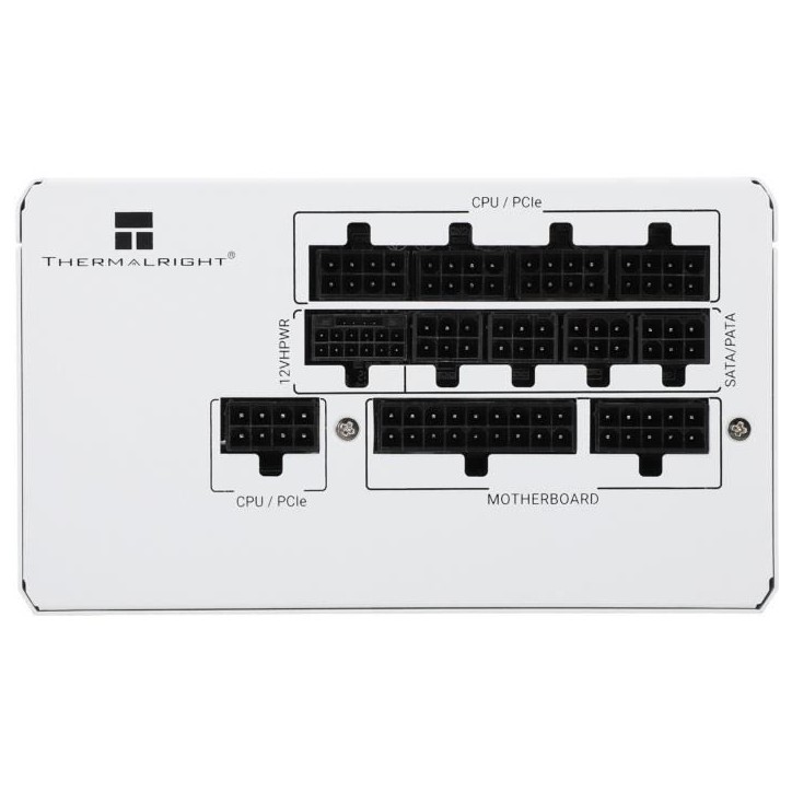 THERMALRIGHT - TG1000 - Alimentation PC - 1000 W - 80+ Gold - ATX3.0 - Full modulaire - PCI-E 5.0 Blanc THERMALRIGHT - TG1000 - Alimentation PC - 1000 W - 80+ Gold - ATX3.0 - Full modulaire - PCI-E 5.0 Blanc