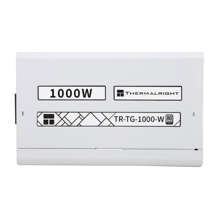 THERMALRIGHT - TG1000 - Alimentation PC - 1000 W - 80+ Gold - ATX3.0 - Full modulaire - PCI-E 5.0 Blanc THERMALRIGHT - TG1000 - Alimentation PC - 1000 W - 80+ Gold - ATX3.0 - Full modulaire - PCI-E 5.0 Blanc