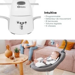 Babymoov Balancelle bébé électrique Swoon Motion, Assise a 360°, Z