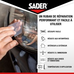 Adhésif extra fort - SADER - Repare tout extreme - Transparent - Int