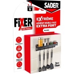 Adhésif double face extra fort - SADER - Fixer sans percer - Extreme